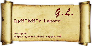 Gyökér Laborc névjegykártya